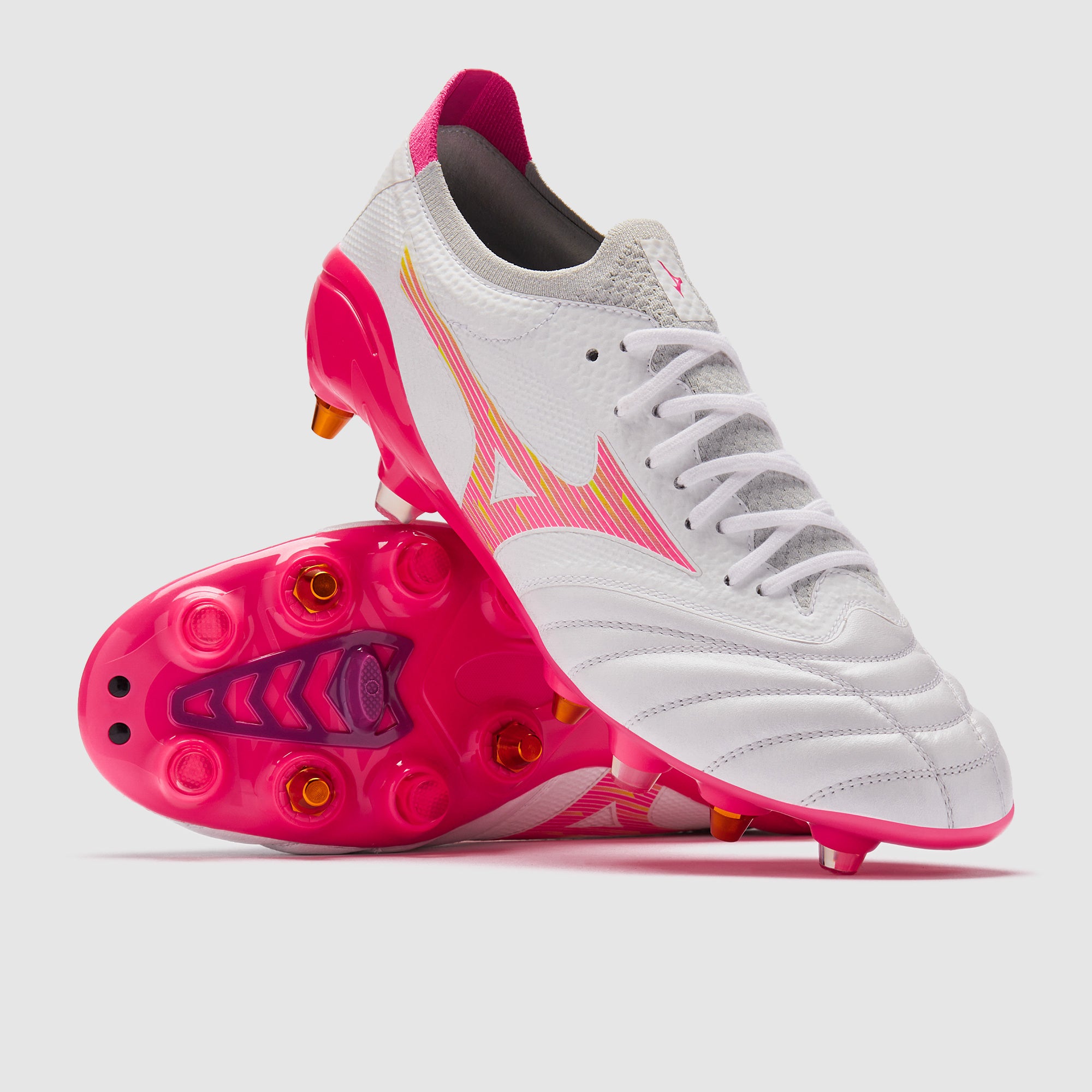 Mizuno Morelia Neo IV Beta Elite Mix SG - Bianco/Rosa Tetra