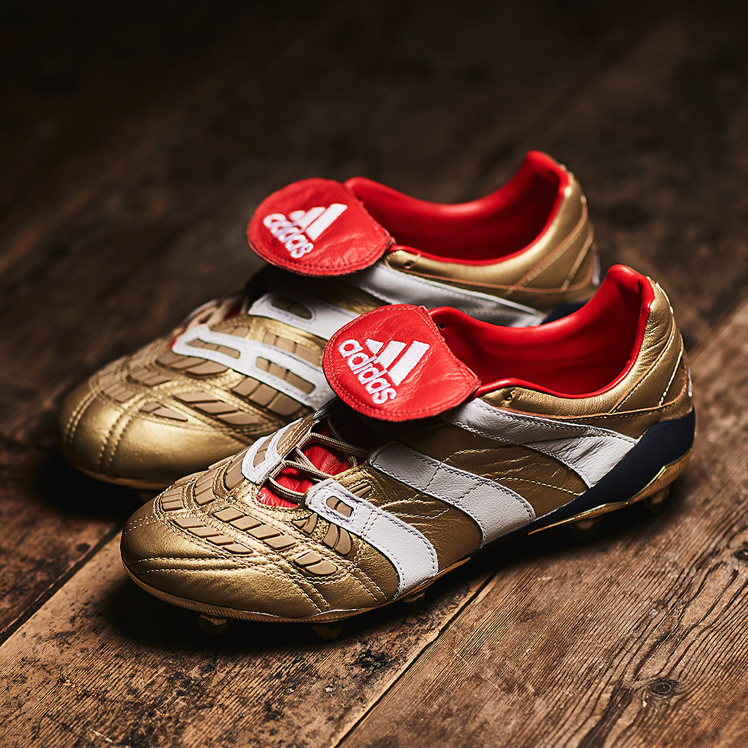 シューズ  Predator Accelerator FG adidas Predator Accelerator FG x Zidane - Gold Metallic/White/Navy