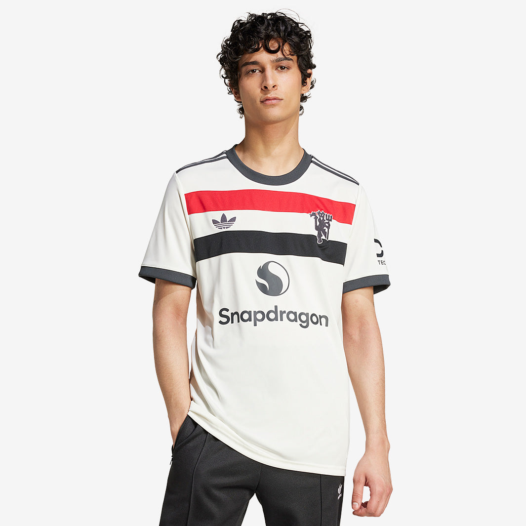  ホワイト シャツ Snapdragon adidas Originals Manchester United Third Shirt - Off White - Mens