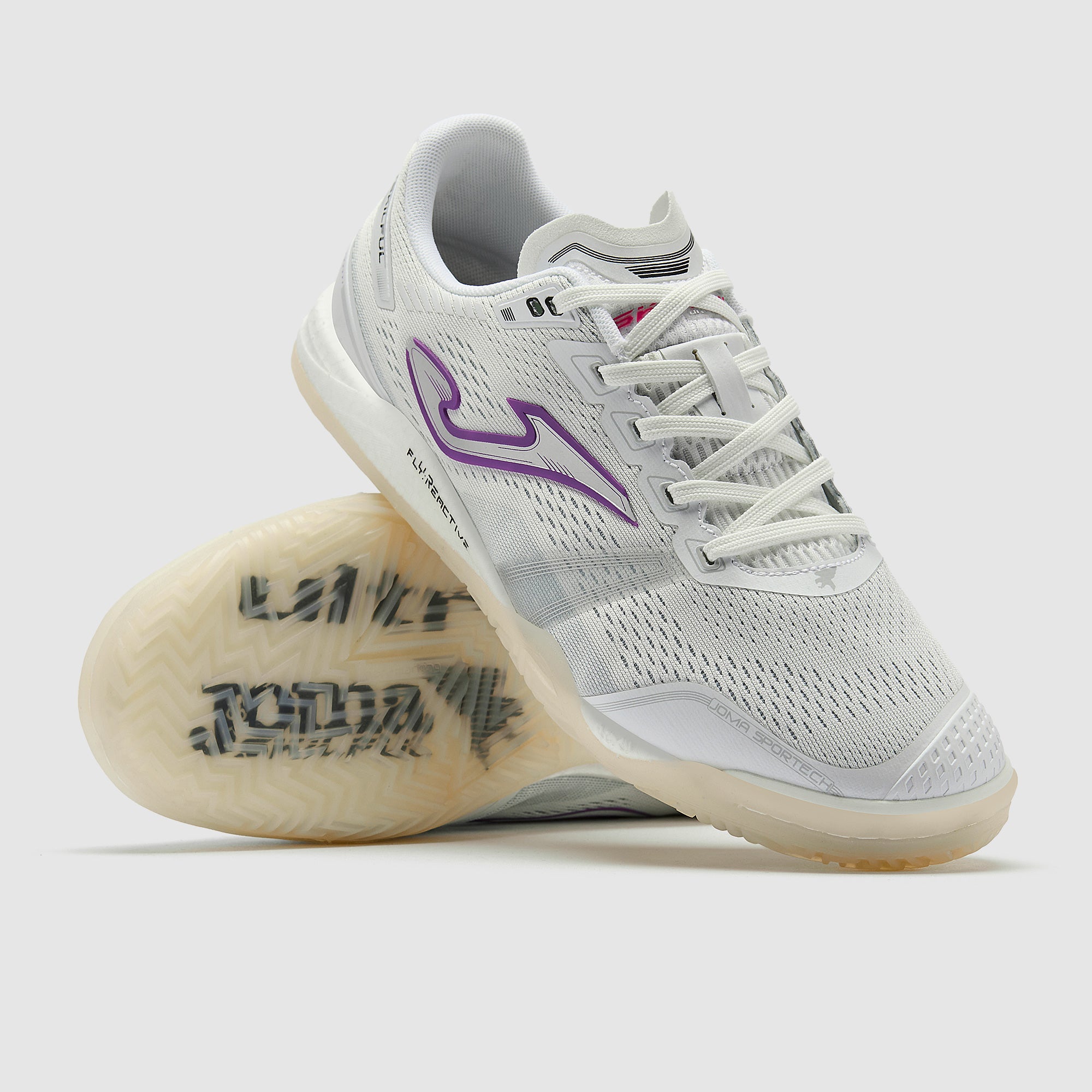 Joma Skilful Premium Indoor - White/Purple - Adult Boots