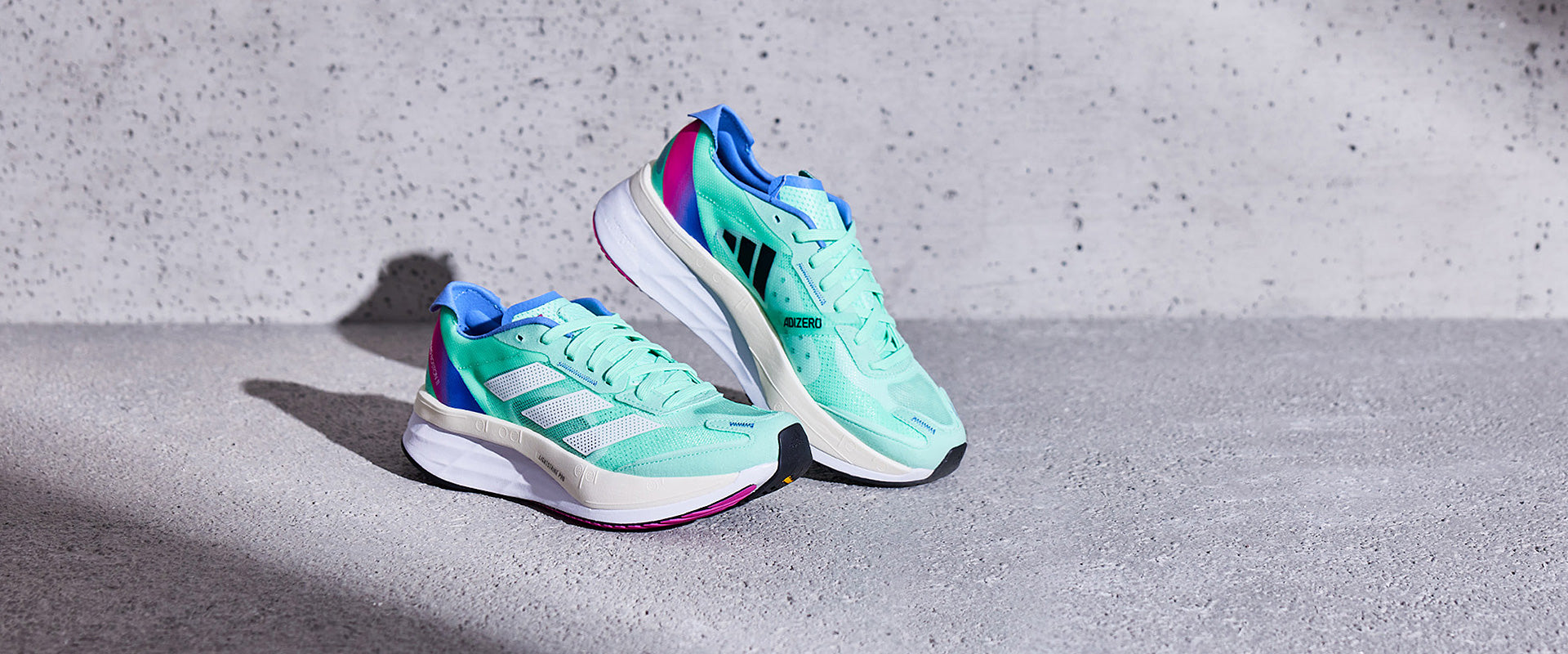 adidas Womens adizero Boston 11 - Pulse Mint/Ftwr White/Crystal