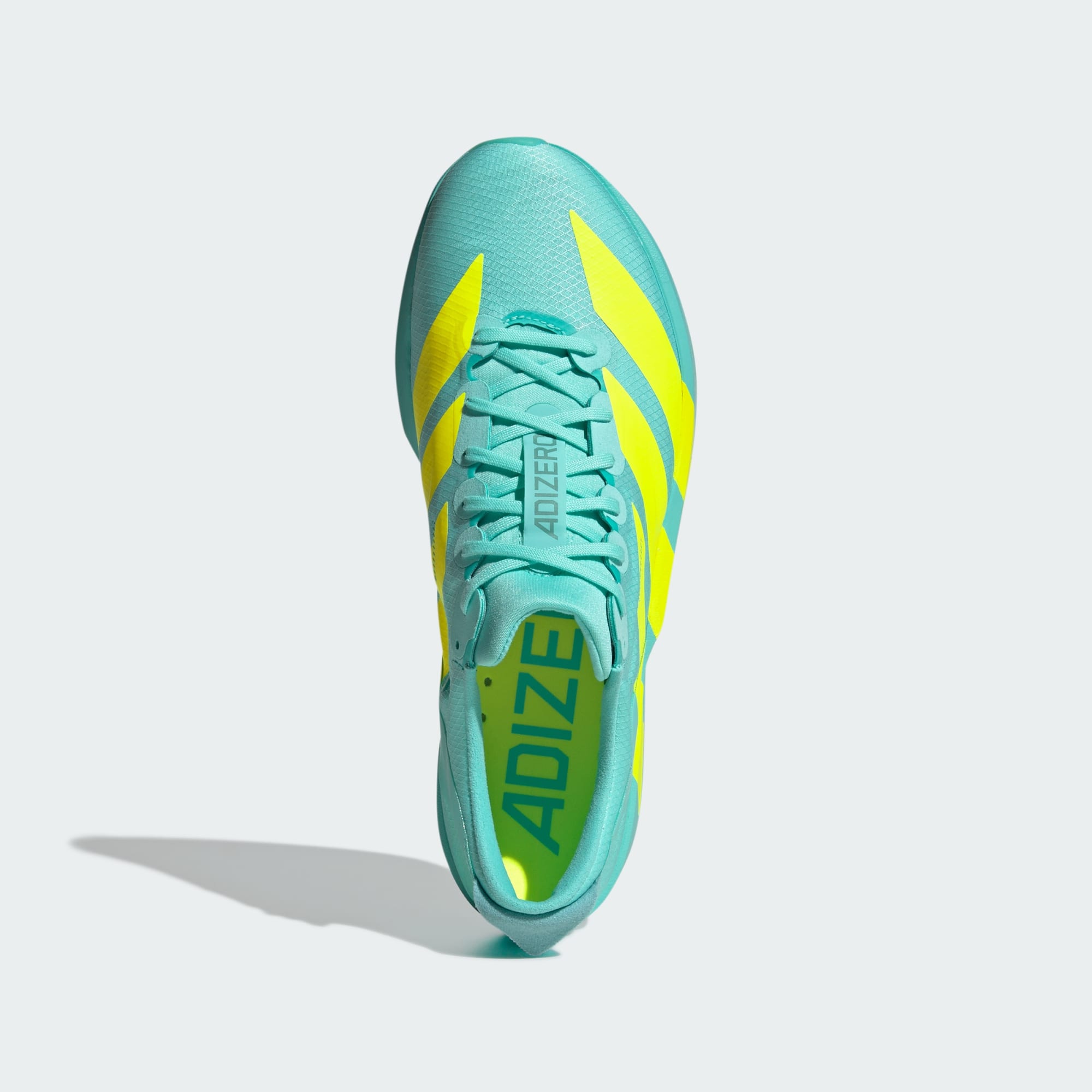 adidas adizero adios 9 - Flash Aqua/Lucid Lemon/Zero Met. - Mens Shoes